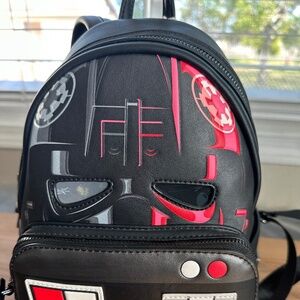 Loungefly San Diego Comic-Con Elusive 2023 TIE Fighter lenticular mini backpack